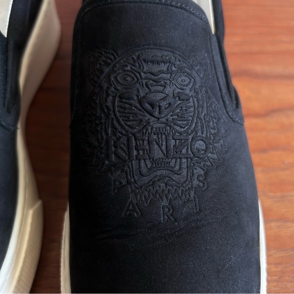 KENZO Platform Sneakers w/Embossed Tiger Logo - Picture 4 of 12